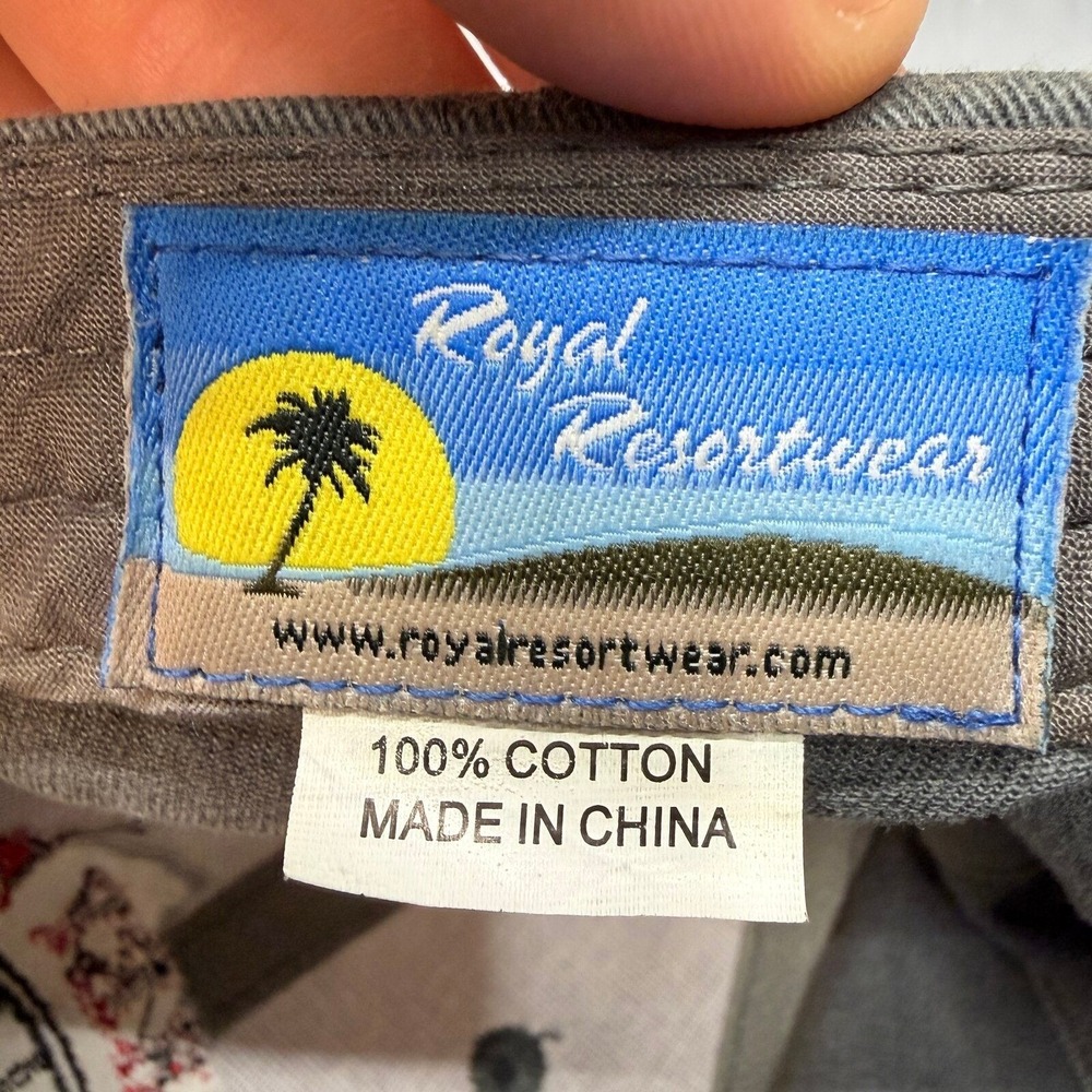 Royal Resortwear Whiskey Row Prescott AZ OS Gray Embroidered Buckle Hat - Picture 8 of 9